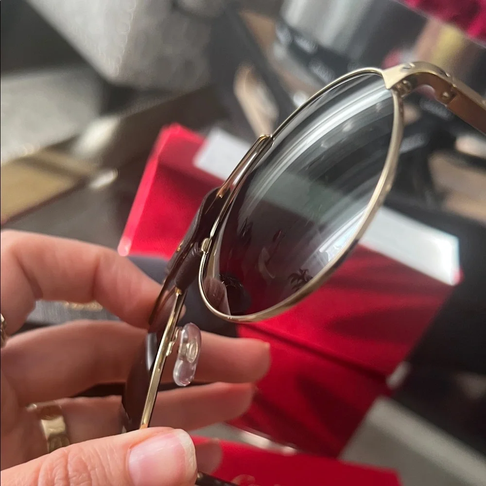 Cartier Gold Aviator Sunglasses